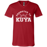 Promoted To Kuya Unisex Jersey V-Neck T-Shirt